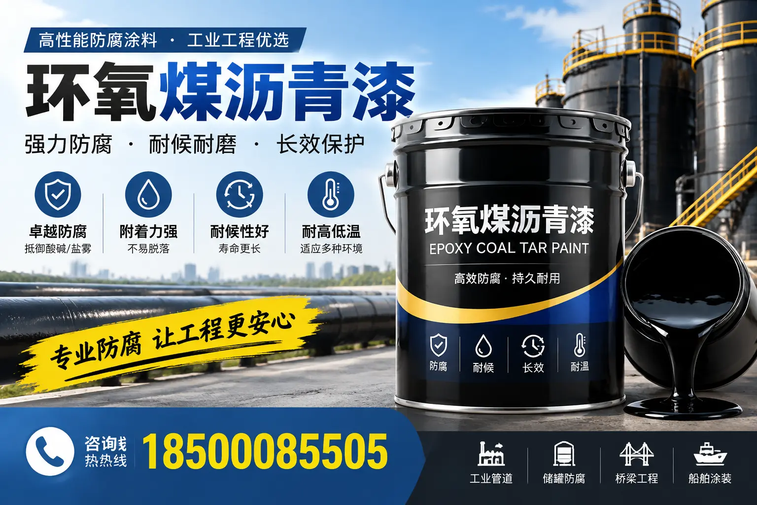 环氧煤沥青漆的施工方法与注意事项,确保在绍兴顺利完成